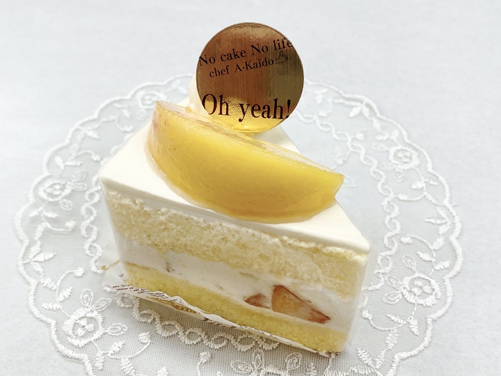 桃のショートケーキ